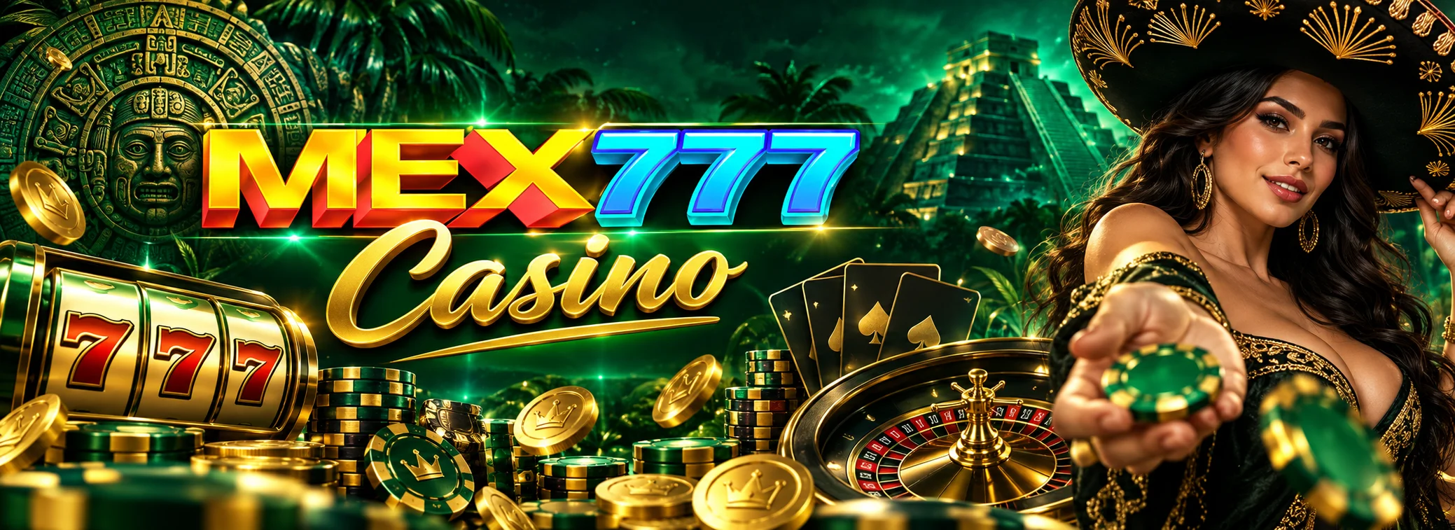 MEX777 Casino oficial México, bono de bienvenida 100% hasta $5,000 MXN